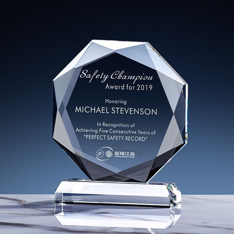 Customized Top Grade K9 Crystal Glass Trophy Souvenir Crystal Gift Wholesale Crystal Award Trophy