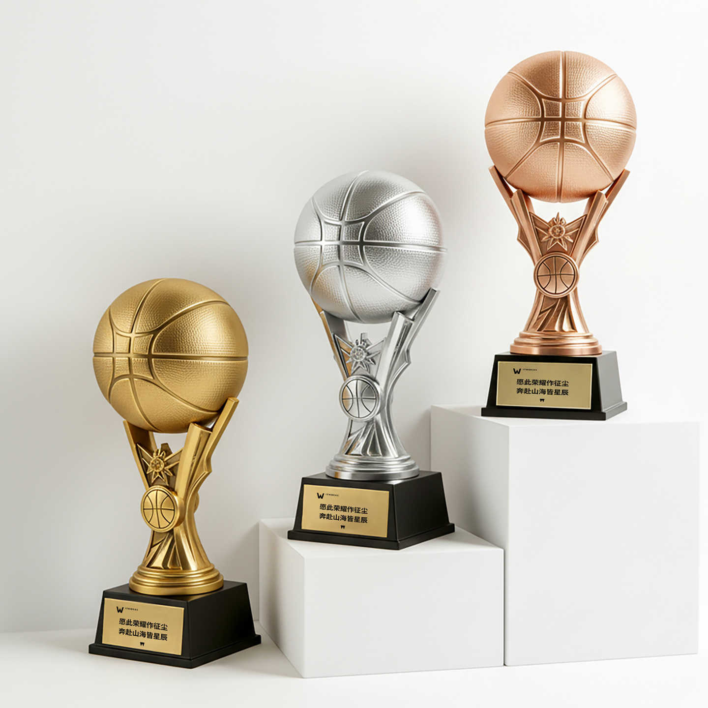 New Customizable High-end Resin Eco-Friendly UV Printing Annual Meeting Outstanding Employee Award Ceremony Trophy