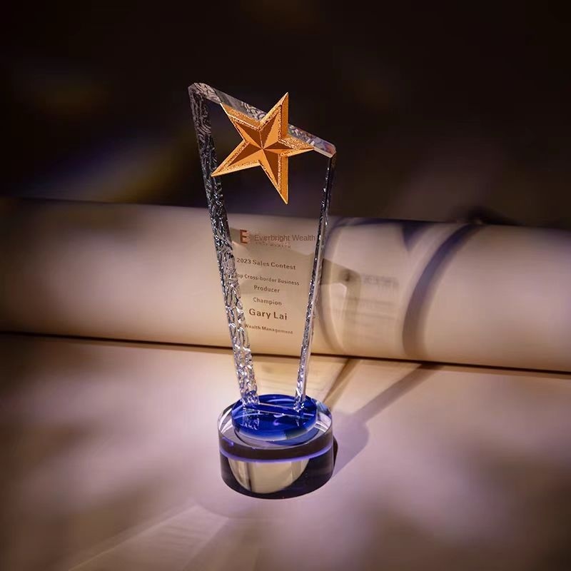 Customized Creative Glass Crystal Trophies Crystal Crafts Crystal Trophy