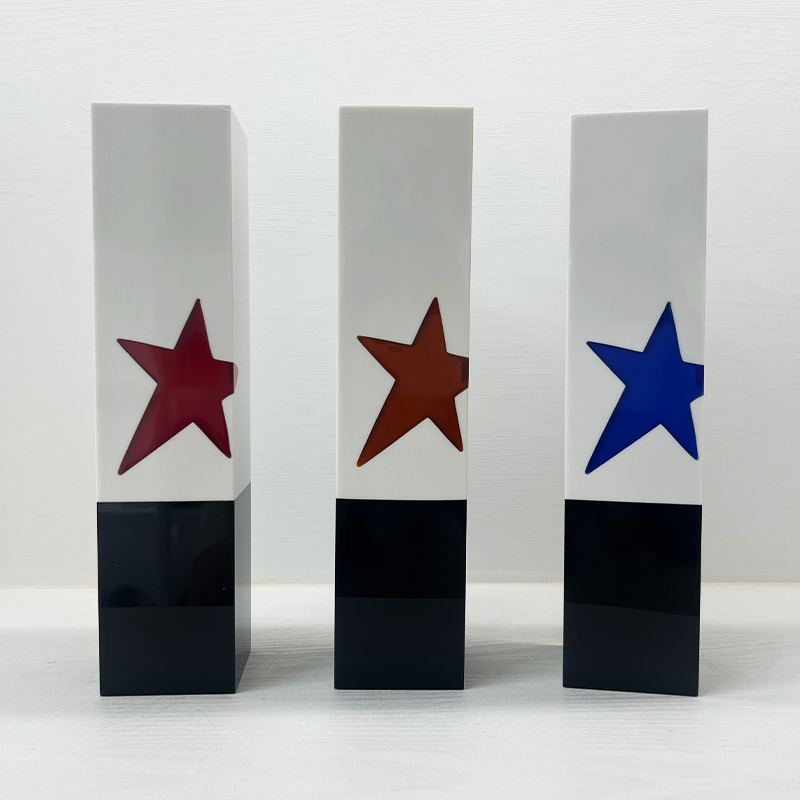 Factory Wholesale Custom Size logo Shape Medal Marble Star Style Crystal Trophy Medal