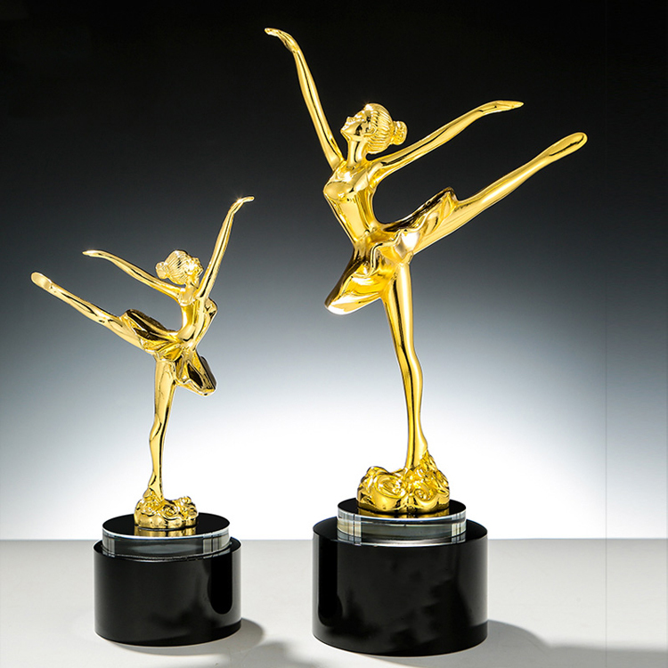 Small Bridge High Quality Wholesale Resin Ballet Competition Custom Crystal Award Trophy for Dance Festival Gifts