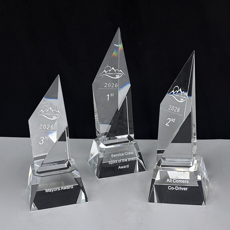 Diamond Shape Personalized Crystal Trophy MH-LJ0723