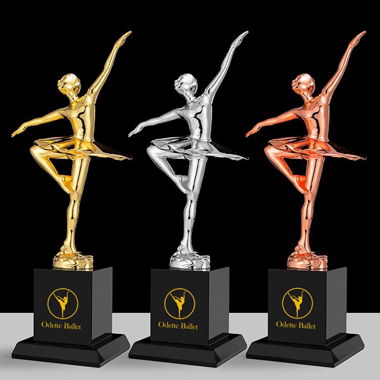 Small Bridge High Quality Wholesale Resin Ballet Competition Custom Crystal Award Trophy for Dance Festival Gifts
