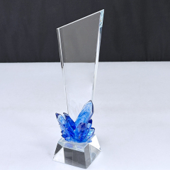 Blue with clear base