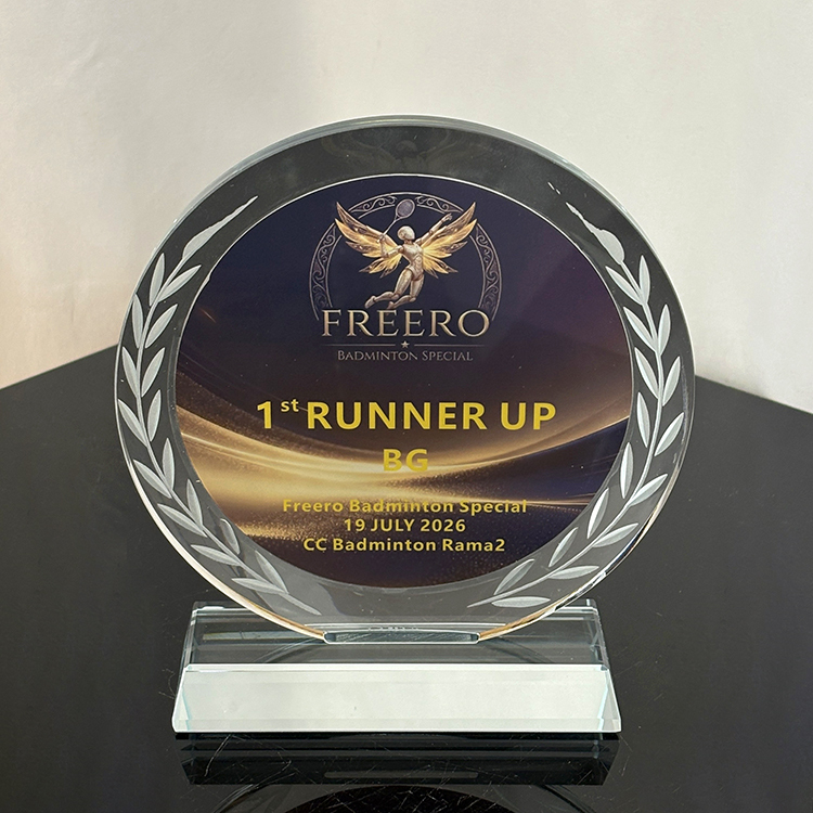 Personalized Round Custom Crystal Trophy MH-LJ0688
