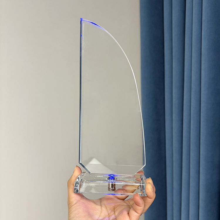 Blank Crystal Trophy with Light Base MH-LJ0701