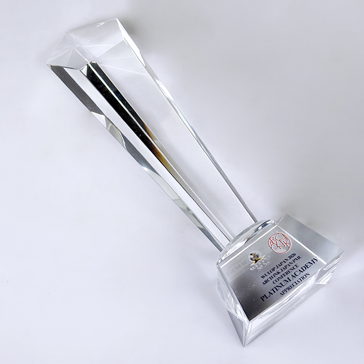 Engraved Glass Pentagon Crystal Award Trophy MH-J0692