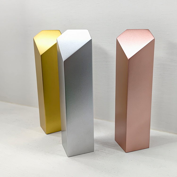 Unique Creativity Custom Engraved Pillar Trophy Metal Resin Award Business Ceremony Souvenir Gift Trophy