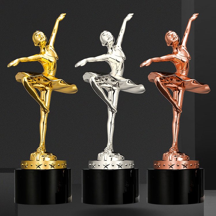 Small Bridge High Quality Wholesale Resin Ballet Competition Custom Crystal Award Trophy for Dance Festival Gifts