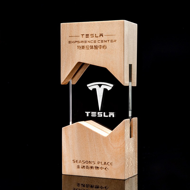 Hot Sale Custom Wood Trophy Crystal Awards Trophy Wooden Trophy Base Plaque