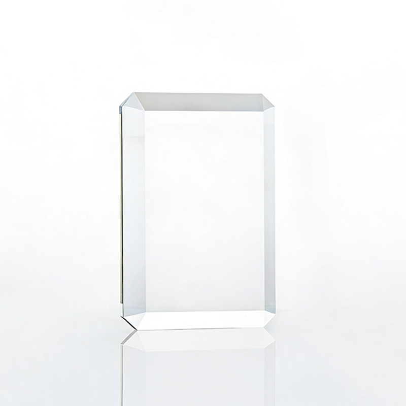 Hot Sale Custom Promotional Company Business Souvenirs Gift Crystal Square Glass Paperweight Office Desktop Decoration