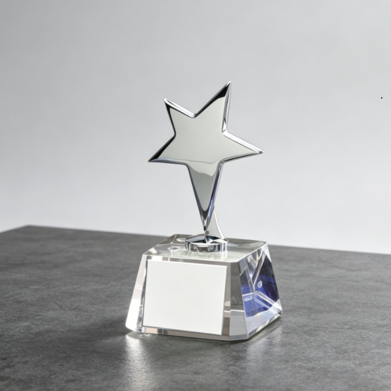 Factory Direct Sales of Children's Glass Trophies Featuring Five-pointed Star Design and Crystal Craftsmanship Perfect for Dance