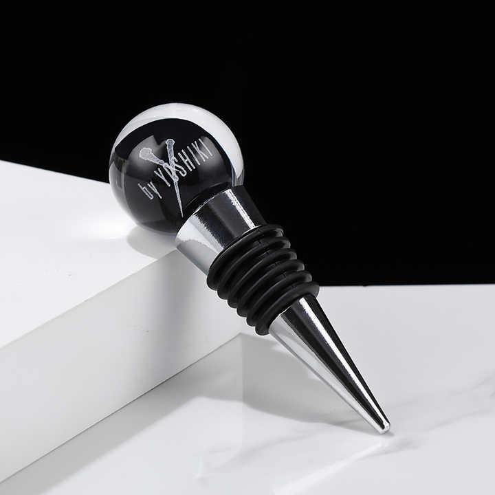Custom Activities Promote Give Away Souvenirs Gift Crystal Ball Wine Bottle Stopper Champagne Bottle Stoppers