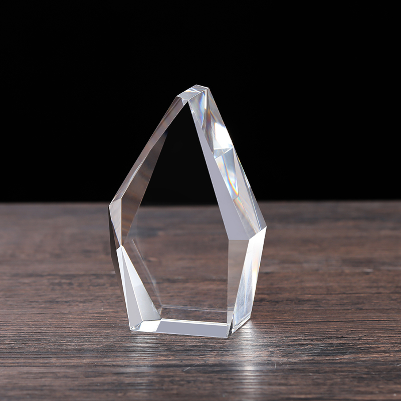 New Arrival Transparent K9 Crystal Block 3D Laser Engraved Photo Prestige Custom Iceberg Blanks Irregular Cube for Photo Frame