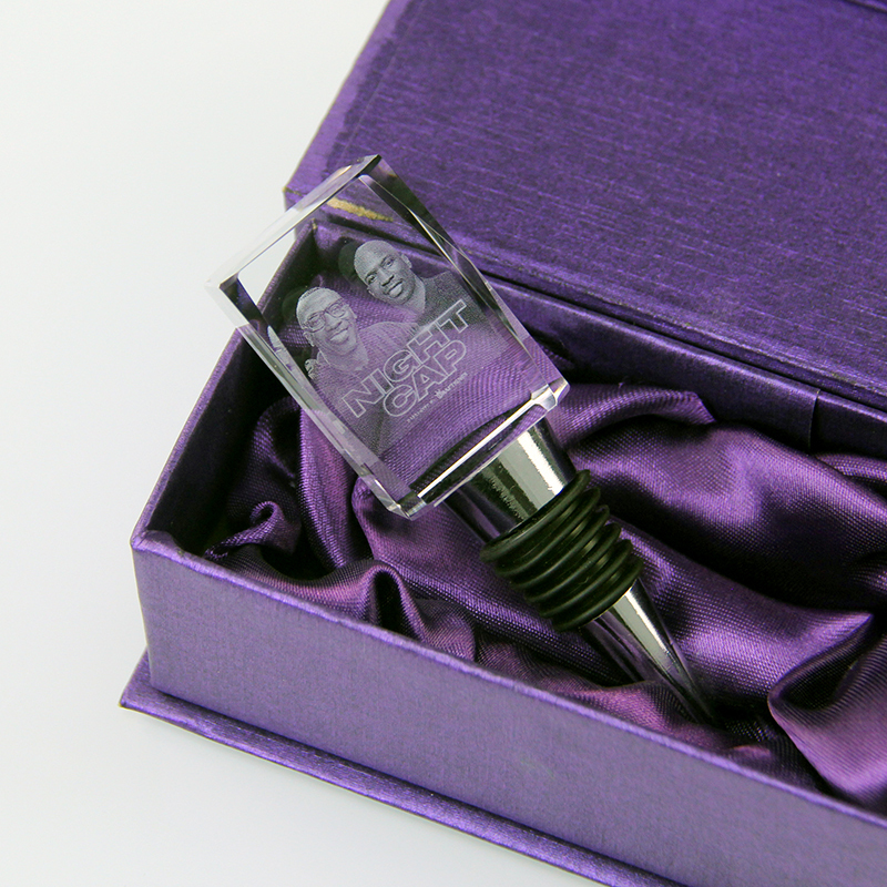Reusable Cube Champagne Plug Blocks Crystal Wine Corks for Wine Bottles Custom Glass Bottle Stopper for Parties Event Decoration
