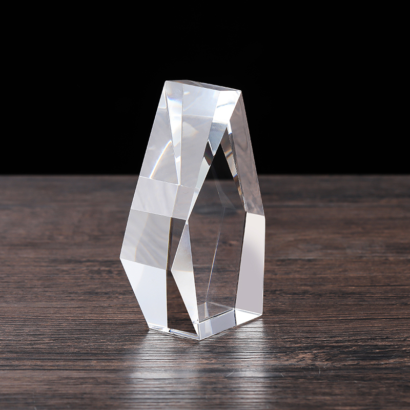 New Arrival Transparent K9 Crystal Block 3D Laser Engraved Photo Prestige Custom Iceberg Blanks Irregular Cube for Photo Frame