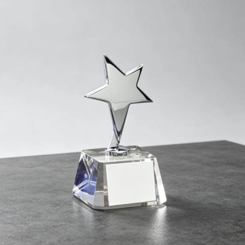 Factory Direct Sales of Children's Glass Trophies Featuring Five-pointed Star Design and Crystal Craftsmanship Perfect for Dance