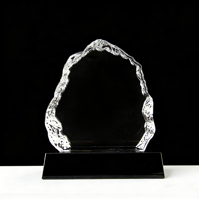 High Quality K9 Crystal Blank Iceberg Awards Personalized Engraving Logo Corporate Crystal Trophy for Company Anniversary Gifts