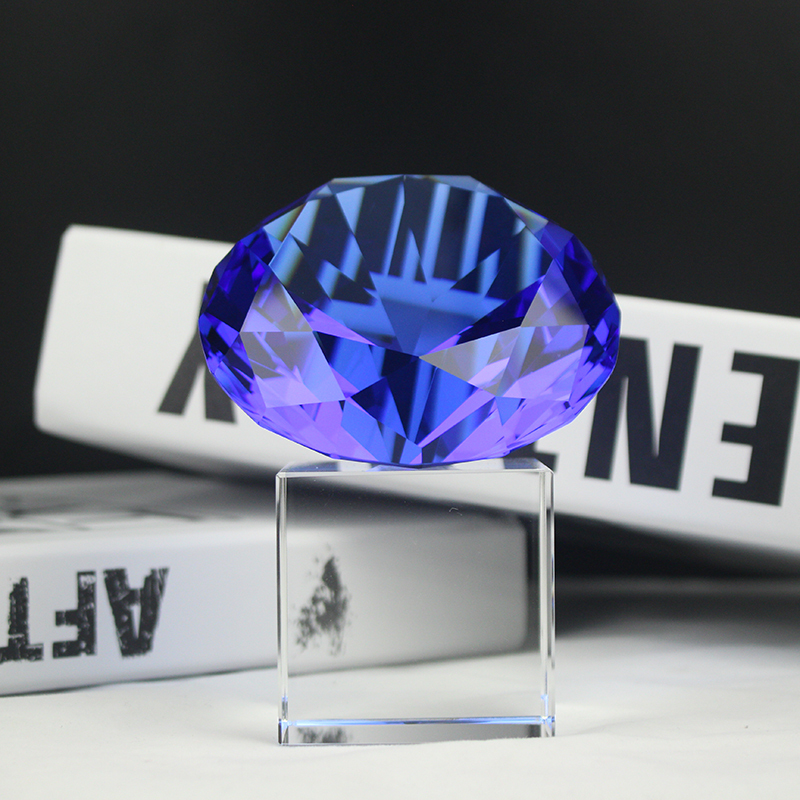 Fashion Crystal Diamond Awards K9 Crystal Reward Anniversary Trophy for Beauty Grooming Contest