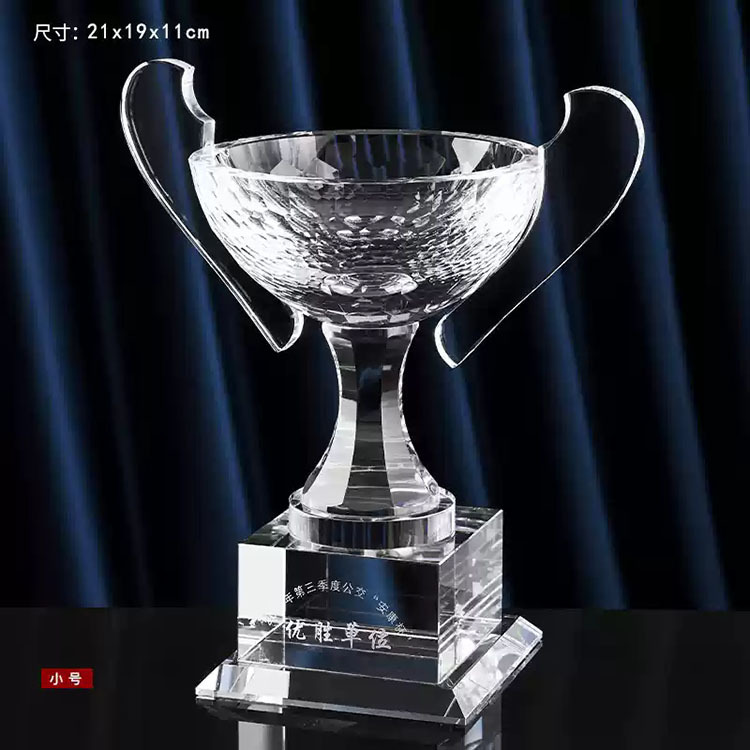 Champions Crystal Trophy Cup Custom Globe Crystal Trophy Crystal Cup Trophy for Ceremony Gifts