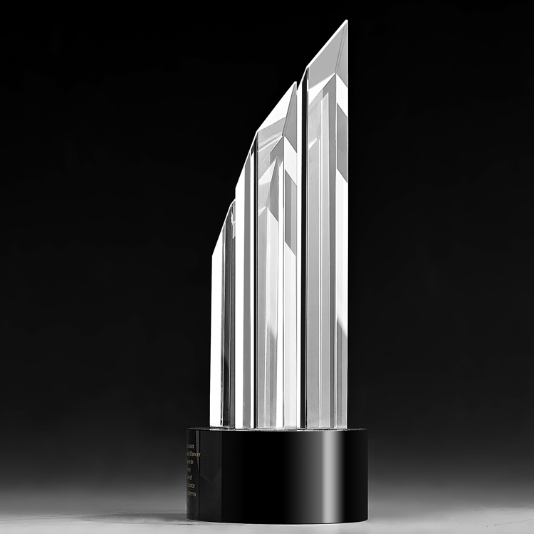 Shining   Custom Diamond Shape Crystal Star Awards Trophy Crystal Trophies for Souvenirs Gifts