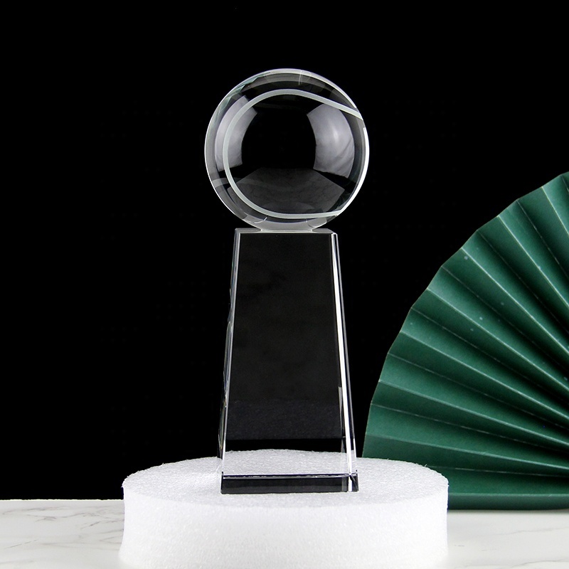 High Quality K9 Sublimation Crystal 3D Engraved Sports Trophies Cup Custom Tennis Football Awards for League Champion