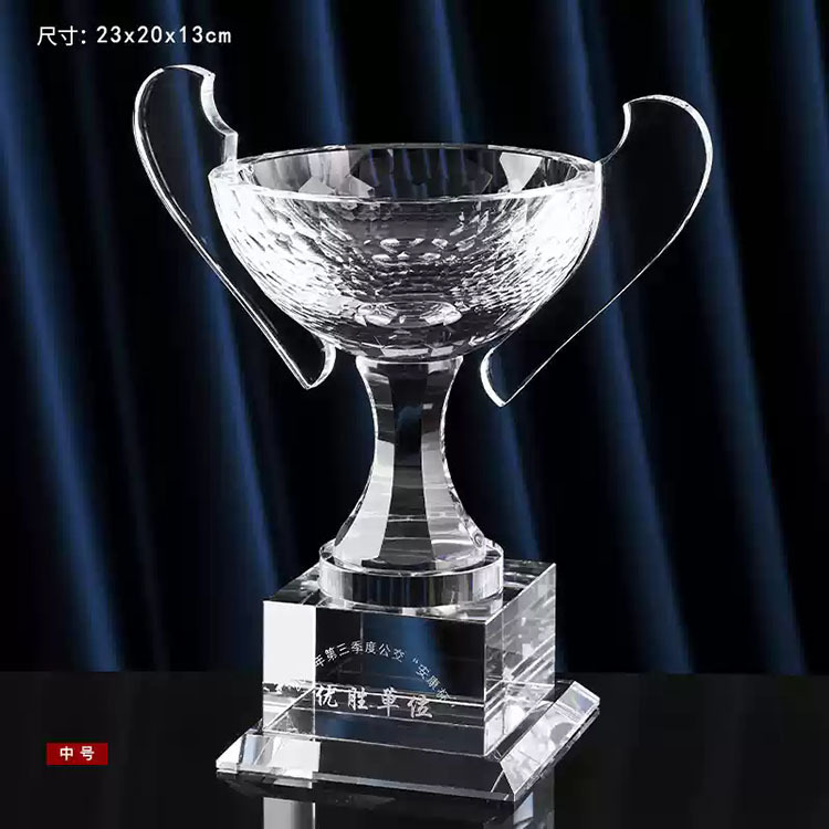 Champions Crystal Trophy Cup Custom Globe Crystal Trophy Crystal Cup Trophy for Ceremony Gifts