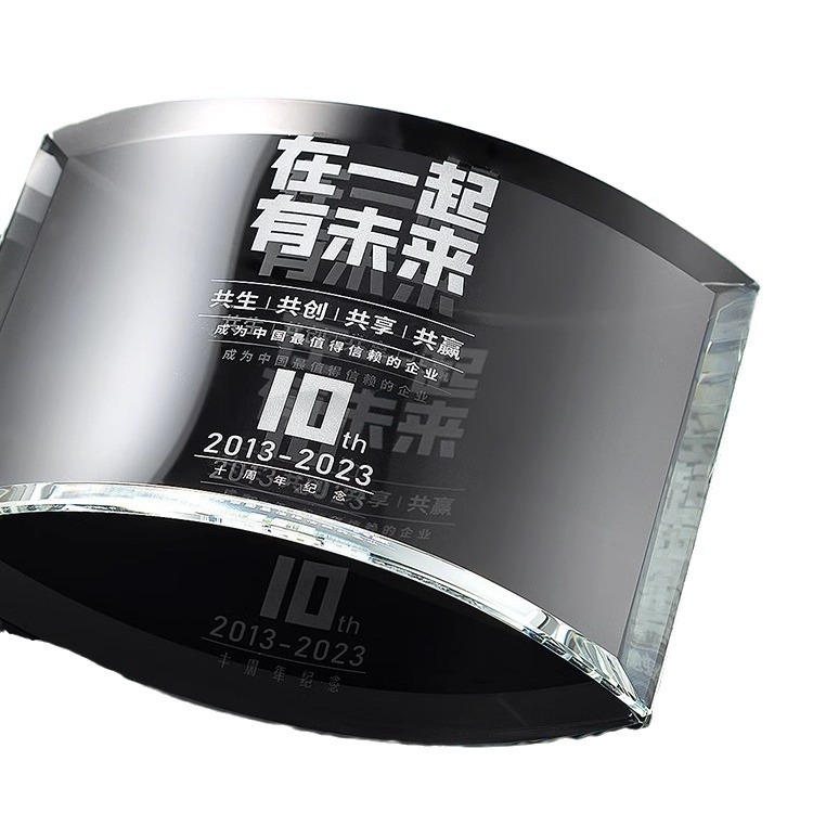 Irresistible Offer Sports Competitions and Community Events Exquisite Blank Crystal Glass Trophy Made of Transparent Crystal