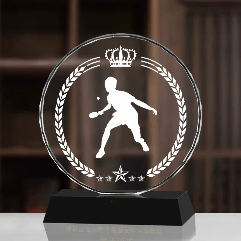 New MVP Sports Custom Trophy Medals Crystal Basketball Football Golf Ball Player Engraved Your Design Awards for Club