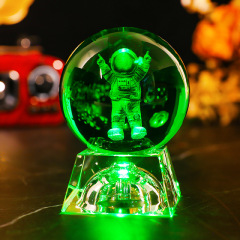 Color astronaut color crystal base