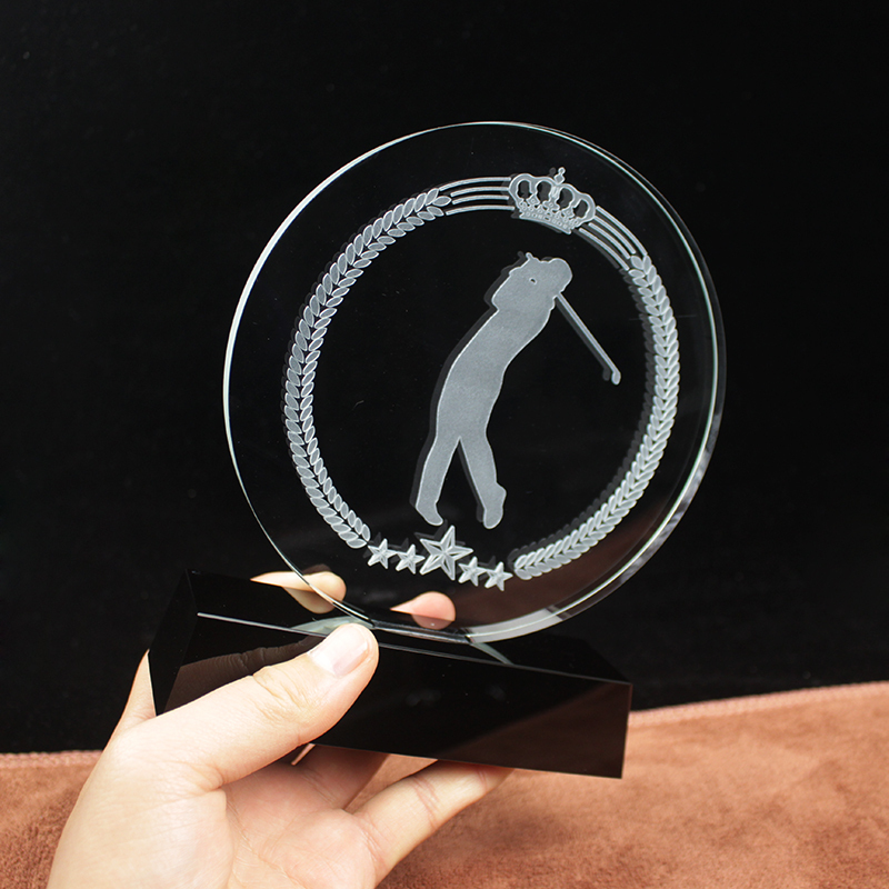 New MVP Sports Custom Trophy Medals Crystal Basketball Football Golf Ball Player Engraved Your Design Awards for Club