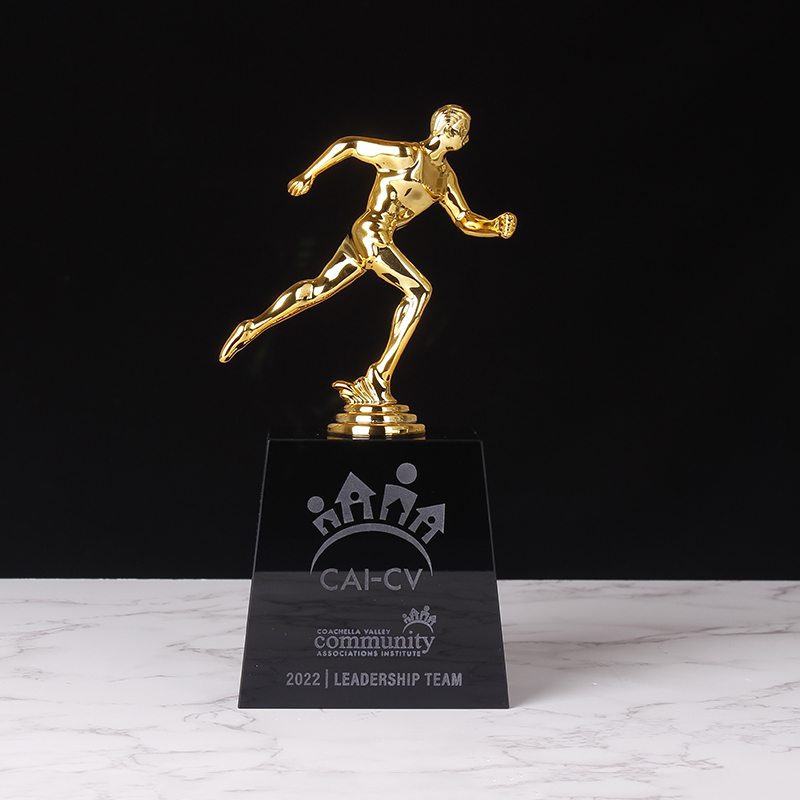 Professional Racing Metal Awards Personalized Running Bicycle Pingpang Crystal Winner Champion Gymnastics Trophy Awards