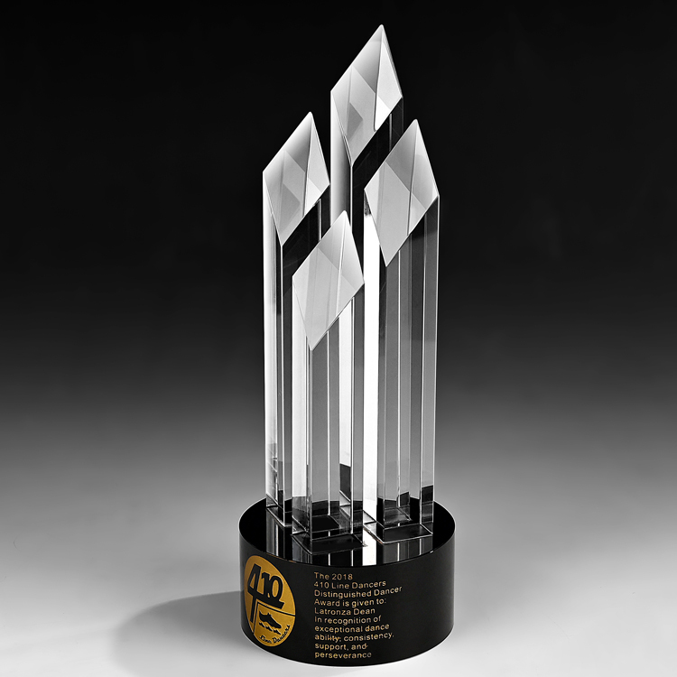 Shining   Custom Diamond Shape Crystal Star Awards Trophy Crystal Trophies for Souvenirs Gifts