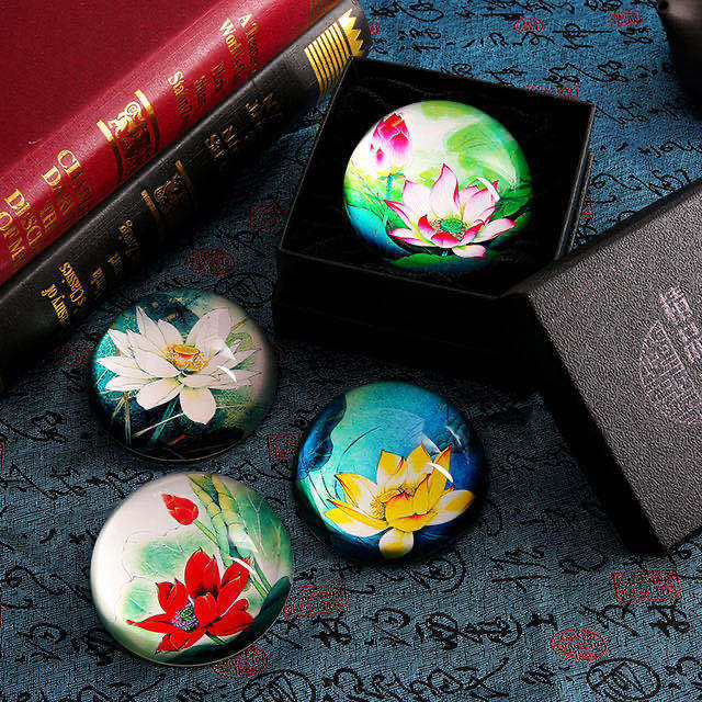 OEM / ODM Hot Selling Crystal Glass Paperweight Customized Logo Paper Weight