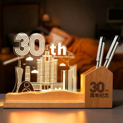 City anniversary-beech phone holder
