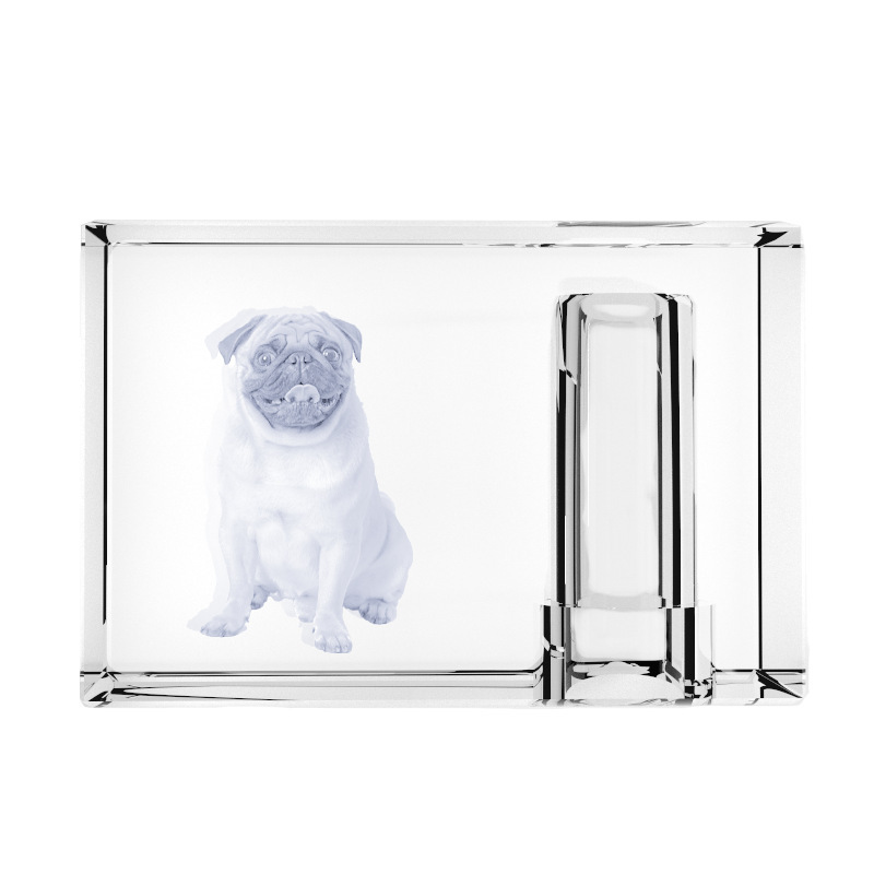 Shining Pet Cremation Urn K9 Crystal Craft Custom Pet Photos Ashes Urn 3d Laser Crystal Cube for Crystal Pet Memorials