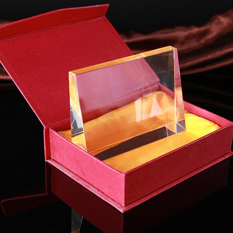 Shining K9 Empty Crystal Plaque Craft Retirement Gift Custom 3d Laser Crystal Photo Plaque Blank Trophy for Employee Awards