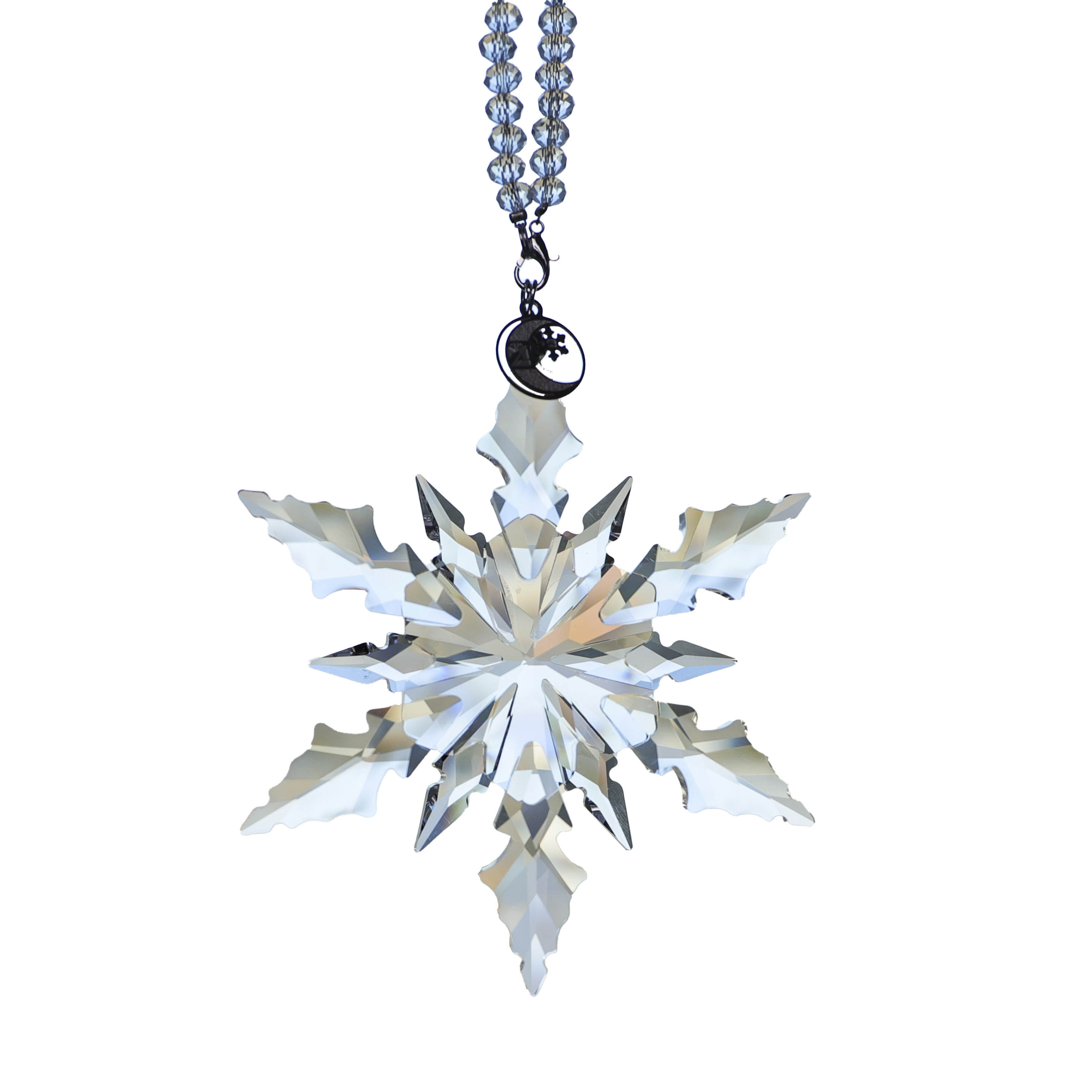 Christmas Tree Decoration Crystal Pendants Shinning Crystals Snowflake Glass Pendant