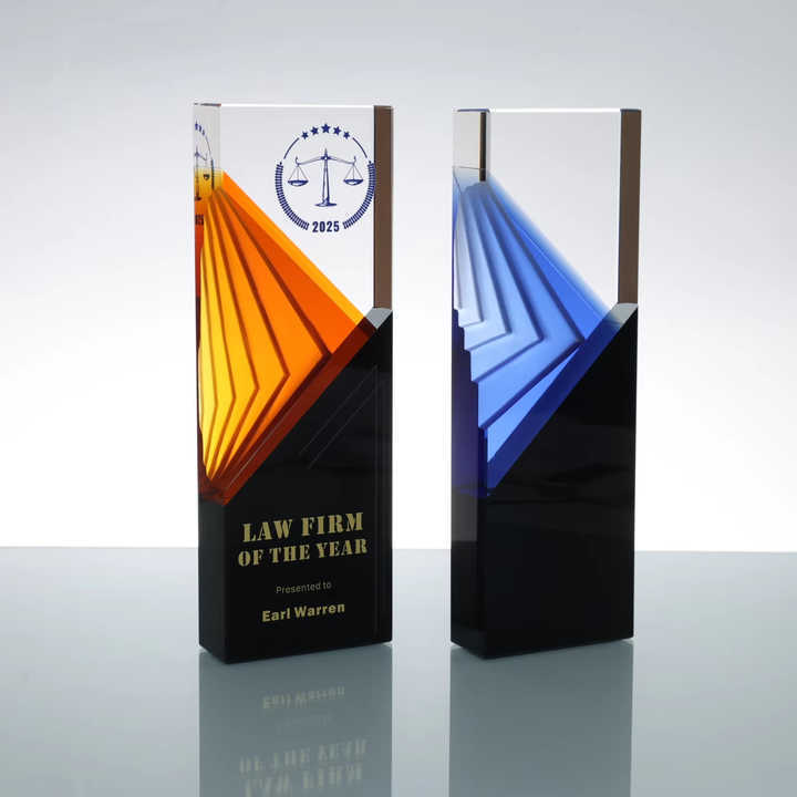 Factory Wholesale Custom Design Crystal Trophy Award for Business Gift