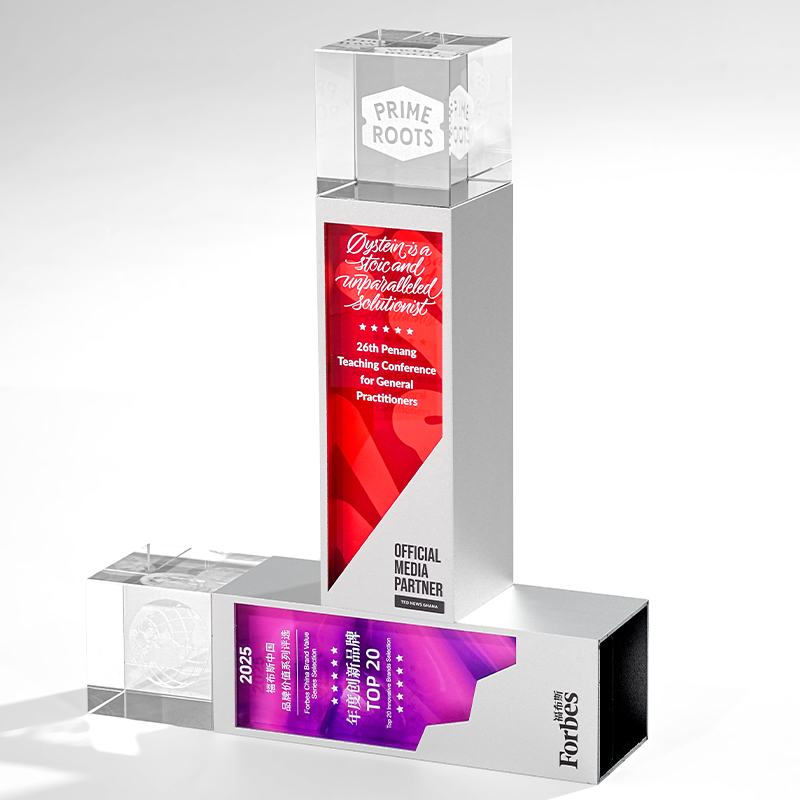 New UV Printed Engraved 3D Laser Star Award 40mm Crystal Trophy Blank with Gift Box for Business Gifts and Valentine's Day