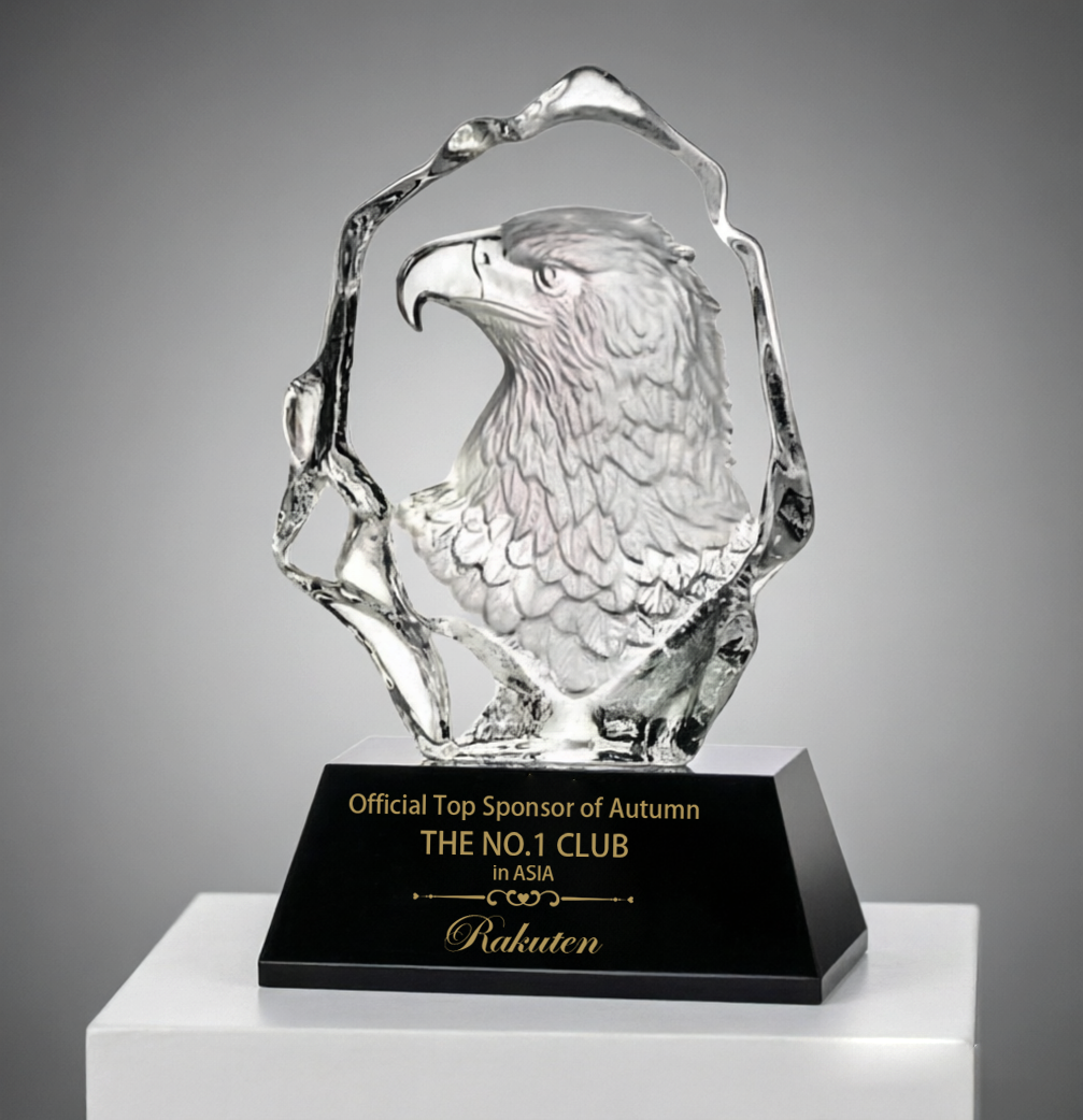 Noble Manufacturer Crystal Eagle Business Honor Gift Animal Awards Custom Bespoke Logo Eagle Trophy Award Hand Craft