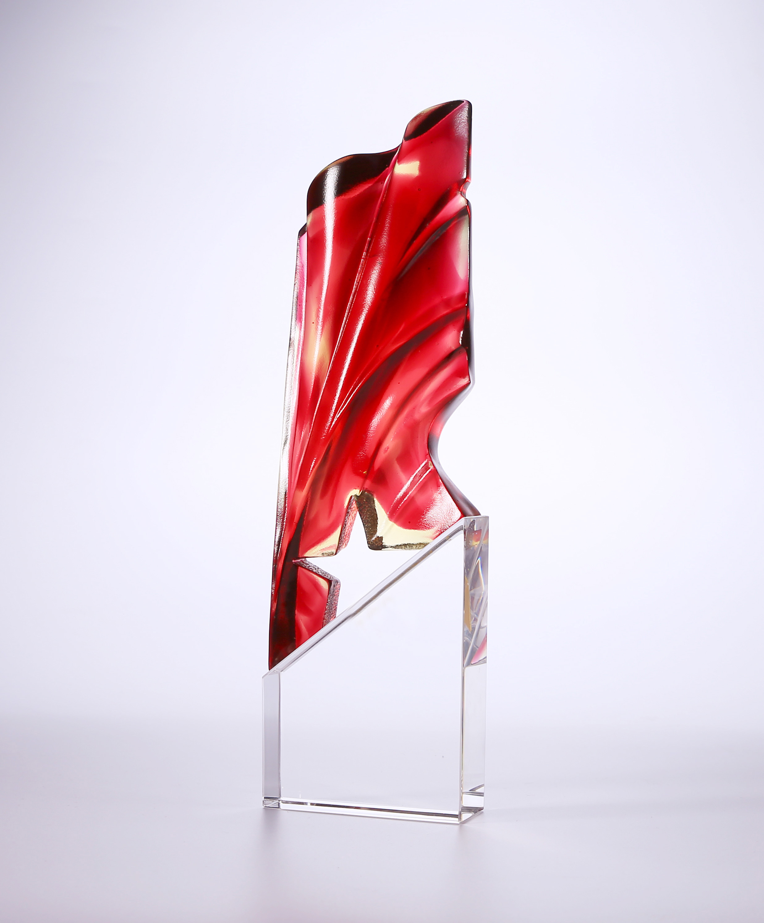 Personalized Solid Crystal Trophy Glass Champion Award UV Printed Trophy for Sports Souvenir Gift
