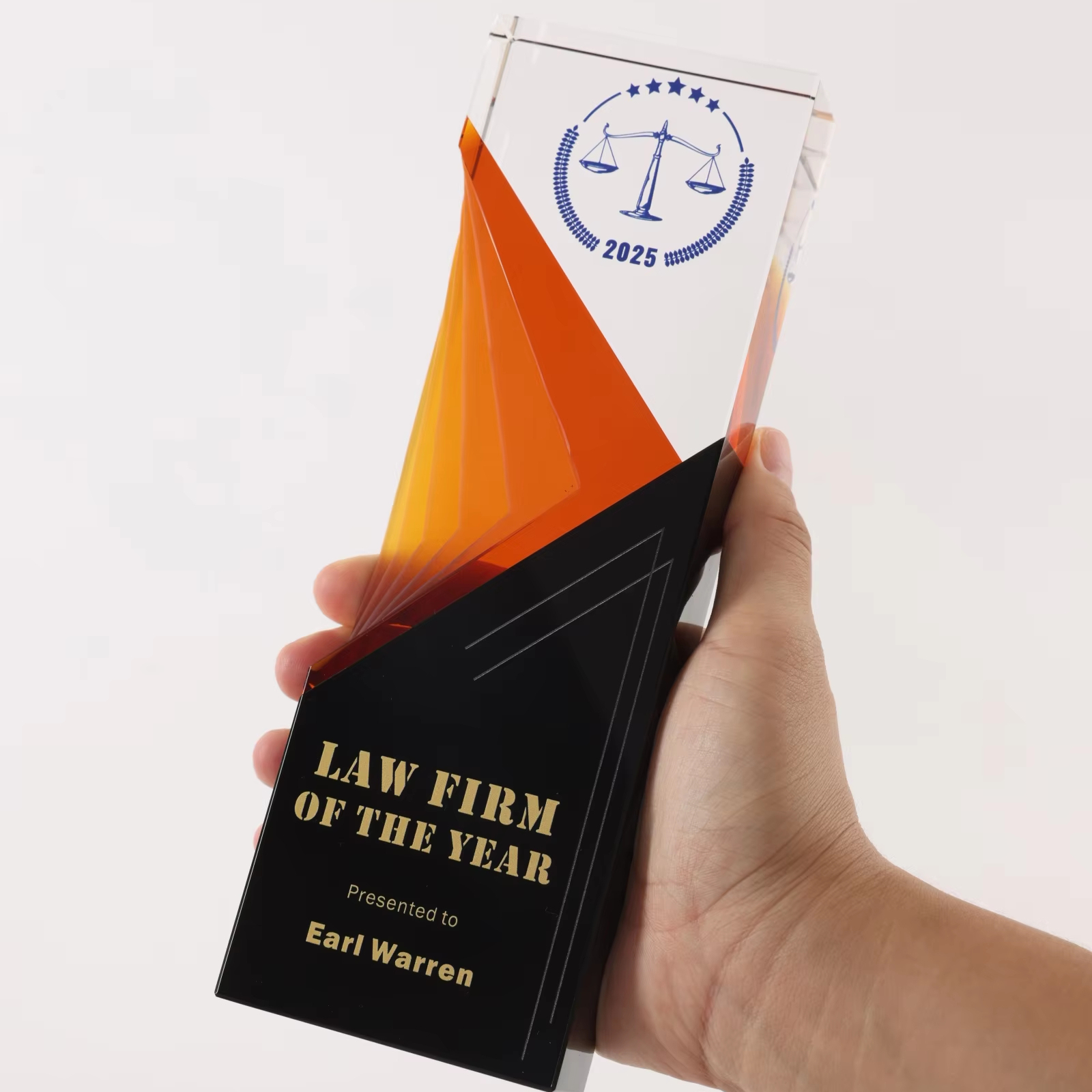 Factory Wholesale Custom Design Crystal Trophy Award for Business Gift