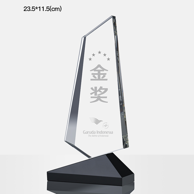 Hot Sell Crystal Golf Trophy Design K9 Golf Souvenir Suppliers Trophy Dance Awards Factory Wholesale Crystal Glass Trophy