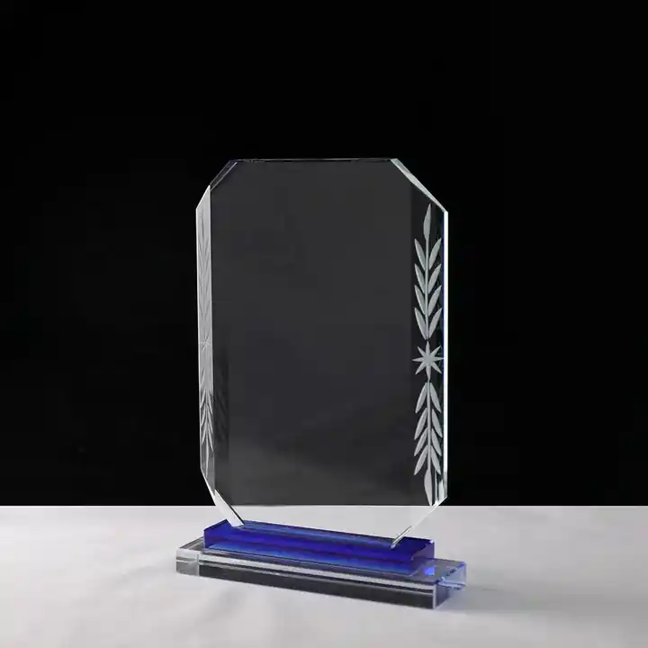 Wholesale High Quality K9 Blank Trophy with Beveled Edges for 3d Laser Engraving Features As Souvenirs Gift