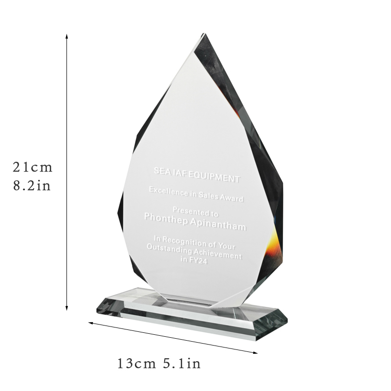 Promotion Business Custom Logo Durable Sandblasted Star Glass Crystal Trophy Sport Cup Award for Souvenirs & Crafts