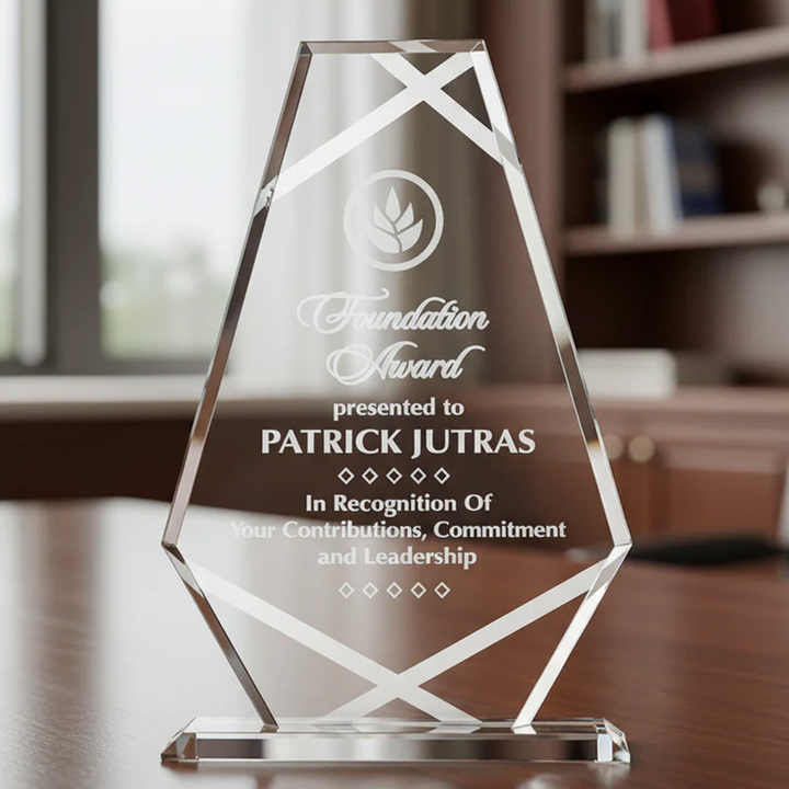 Wholesale Cheap Crystal Plaque Trophy High Grade K9 Trophy Crystal Awards High Quality Souvenir