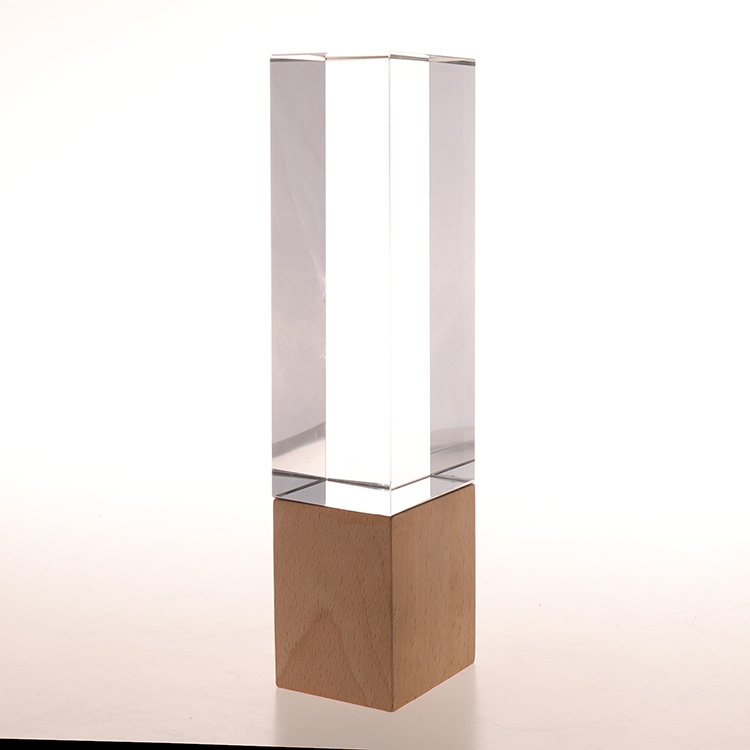 Custom Engraving Crystal Cube Paperweight Glass Trophy Glass Cube Award Plaques Trophy MH-NJ00594
