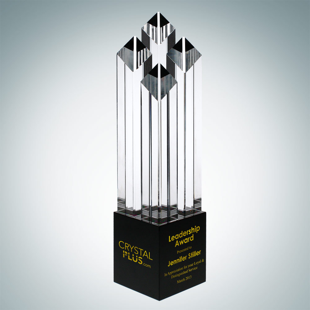 Noble Luxury Custom Leadership Trophy Crystal Allegiance Diamond Tower Award