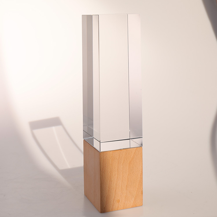 Custom Engraving Crystal Cube Paperweight Glass Trophy Glass Cube Award Plaques Trophy MH-NJ00594